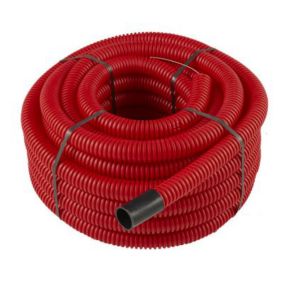 Gaine pour réseaux enterrés rouge Ø 40 mm x 25 m Fitt