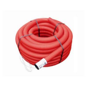 Gaine pour réseaux enterrés rouge Ø 63 mm x 25 m Fitt