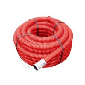 Gaine pour réseaux enterrés rouge Ø 75 mm x 15 m Fitt