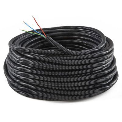 Kabelmantel Mit Ziehfaden 20 Mm, 50 M – Für Elektrische Leitungen, Ideal Für Innen- Und Außenbereich