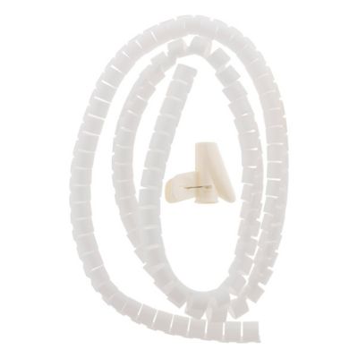 Gaine range câble diamètre 20mm 1,5m - Blanc - Zenitech