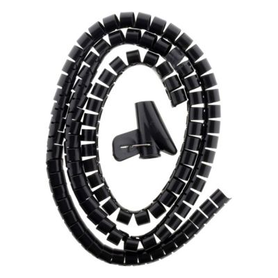 Gaine range câble diamètre 20mm 1,5m - Noir - Zenitech