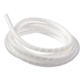 Gaine range-câbles en spirale Diall blanc ø 9 à 80 mm x 2,5 m