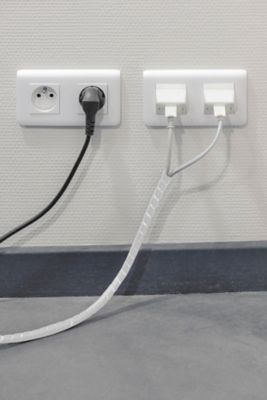 Gaine range-câbles en spirale Diall blanc ø 9 à 80 mm x 2,5 m