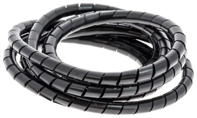 Passes cables - Gaine spirale noire 10x8,2mm - 1m - FLASH RC