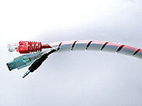 Gaine range-câbles en spirale Diall transparente ø20 mm x 2 m
