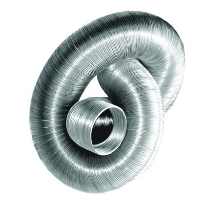 Gaine semi rigide aluminium compact longueur 3 mètres - livré compressé - Diamètre (mm) 80