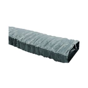 Gaine souple rectangulaire plat en PVC renforcé classement M1 longueur 6 mètres - LxH (mm) 135 x 70