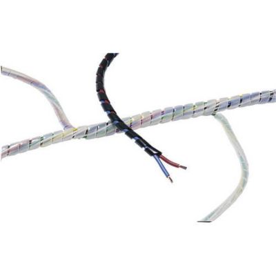 Gaine spirale 5 à 20 mm, polyéthylène PE, 5 m - SBPE4D-PE-BK-5M 161-41104