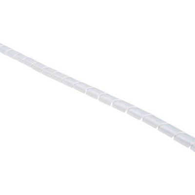 Gaine spirale PTFE naturel 4 mm x 5 m - SBPTFE4-PTFE-N pour protection de câbles