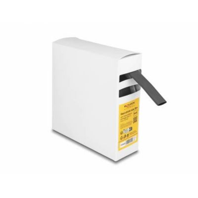Gaine thermorétractable 5 m 12 mm noir, taux de rétrécissement 4:1