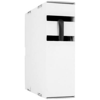 Gaine thermorétractable sans colle 2:1 noir 9,5 mm x 10 m, paroi mince, polyoléfine