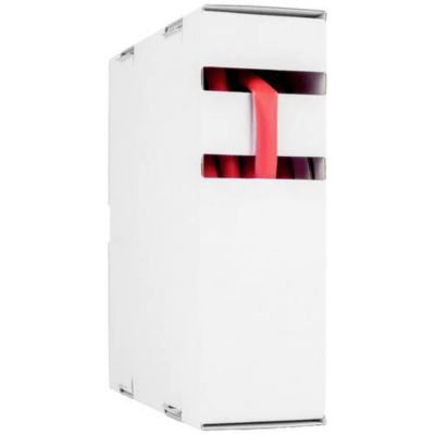 Gaine thermorétractable sans colle rouge 4,8 mm x 10 m, taux 2:1, polyoléfine