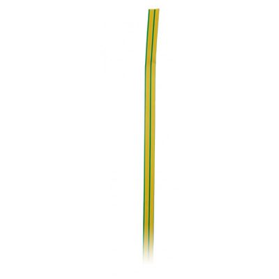 Gaine thermorétractable étanche ø6.4 à 3.2 mm vert/jaune
