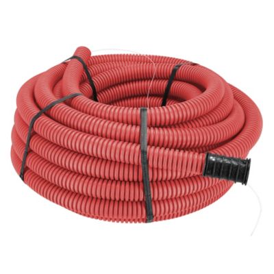 Gaine TPC enterrée Edo FI 50mm Rouge 25m avec tire-fil et manchon 450N ...