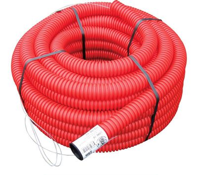 Gaine TPC rouge diamètre 40 mm x 50 mètres