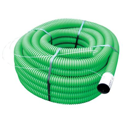 Gaine TPC verte fibre téléphone 40 mm x 25 mètres