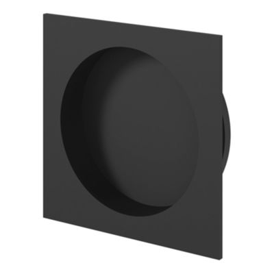 Galandage carré à visser GoodHome Irvil mat noir Ø55.5mm