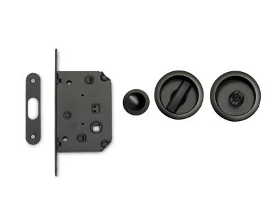 Galandage rond à visser Neromat noir mat Ø48mm