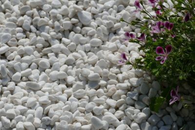 Galet Blanc Brillant 6-15 sac 20 Kg