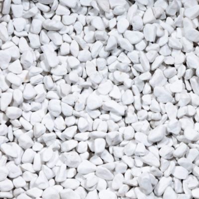 Galet Blanc Pur Qualité Supérieure 16-25 mm - Pack De 10,5m² (35 Sacs soit 700kg) - RO'MA Nature