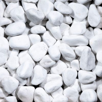 Galet Blanc Pur Qualité Supérieure 40-60 mm - Pack De 2 M² (10 Sacs soit 200kg) - RO'MA Nature