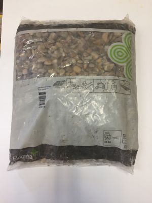 Galet calcaire roulé beige 5-15 Blooma 25kg