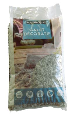 Galet décoratif blanc carrare 4-8 Natur Déco 8.4kg