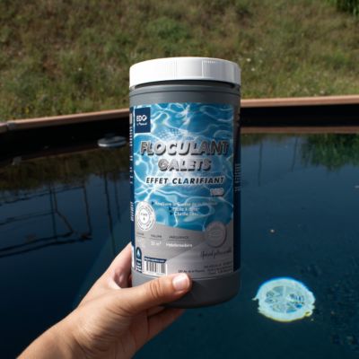 Galet Floculant Clarifiant Piscine - 8 Galets 125 g - Double Effet Floculation Clarification Eau Cristalline -Pot 1kg - EDGBA