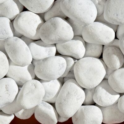 Galet marbre blanc 40-60 mm sac de 25 kg, Blooma