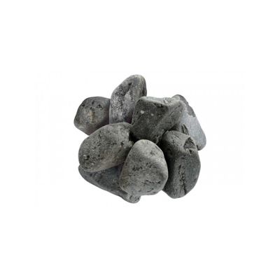 Galet noir mat 30/60 mm - Filet 20 kg - Gris anthracite