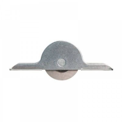 Galet pour placard coulissant en acier zingué - MONIN 111210 - gorge 5 mm