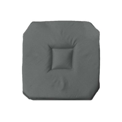 Galette 4 rabats 36 x 36 x 3.5 cm polyester uni essentiel Beton