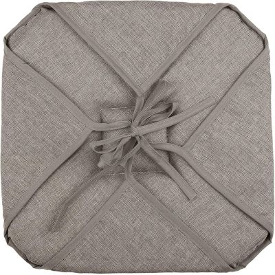 Galette de chaise 4 rabats chinée