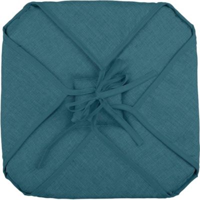 Galette de chaise 4 rabats chinée