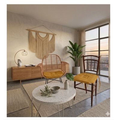 Galette de chaise 4 rabats Collection Nelsen