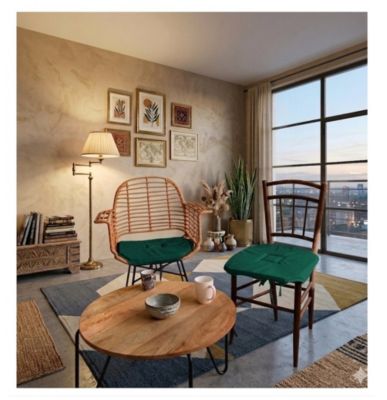 Galette de chaise 4 rabats Collection Nelsen