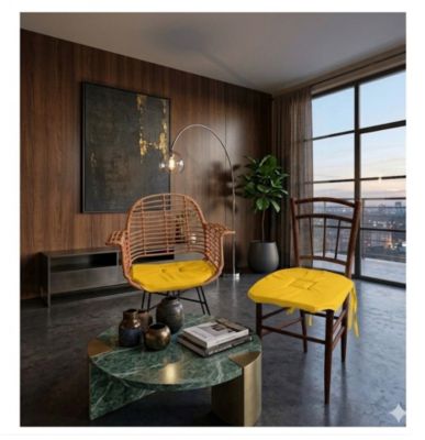 Galette de chaise 4 rabats Collection Nelsen