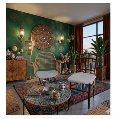 Galette de chaise 4 rabats Collection Nelsen