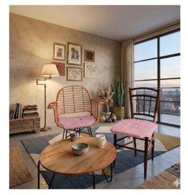 Galette de chaise 4 rabats Collection Nelsen