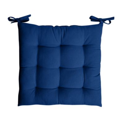 Galette de chaise bleu JBY Creation L.38 x l.38 cm