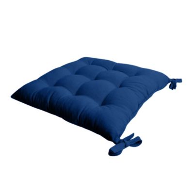 Galette de chaise bleu JBY Creation L.38 x l.38 cm