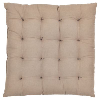 Galette de chaise capitonnée Blooma Rural gris | Castorama