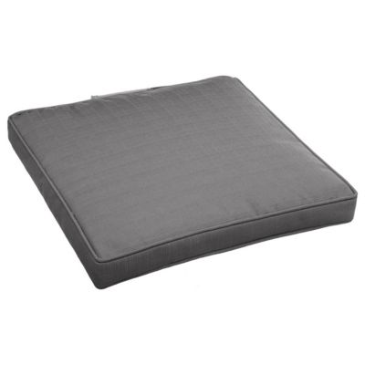 Galette de chaise carrée Ardoise - Hespéride