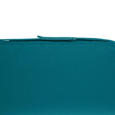 Galette de chaise carrée Bleu canard - Hespéride