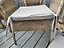 Galette de chaise carré Easy for life marron taupe L.40 x l.40 cm