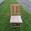 Galette de chaise carré Easy for life marron taupe L.40 x l.40 cm