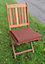 Galette de chaise carré Easy for life orange terracotta L.40 x l.40 cm