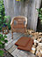 Galette de chaise carré Easy for life orange terracotta L.40 x l.40 cm