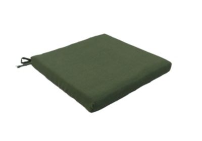 Galette de chaise carré Easy for life vert kaki L.40 x l.40 cm